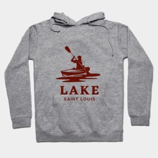 Lake Saint Louis Man in Kayak Hoodie